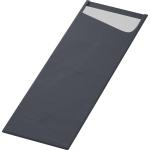 Duni Sacchetto® Slim Dunisoft® 7 x 23 cm Schwarz, 240 Stk/Krt (4 x 60 Stk)