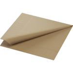 Tissue-Serviette 33 x 33 cm eco Brown 3-lagig, 1000 Stk/Krt (4 x 250 Stk)