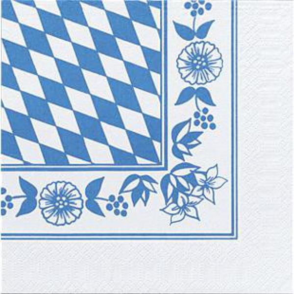 Tissue-Serviette 33 x 33 cm Bayernraute 3-lagig, 500 Stk/Krt (10 x 50 Stk)