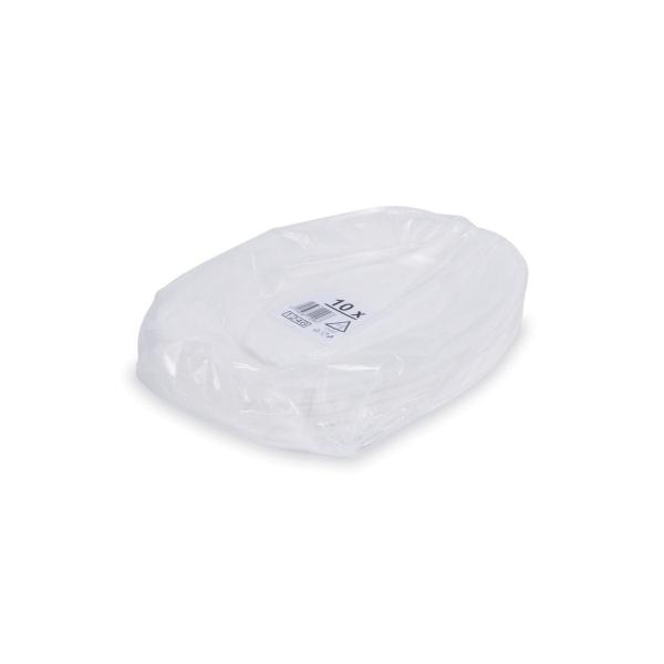 Party-Platte (XPS) oval weiß 35 x 24,7 cm [10 St.]