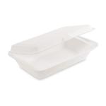 Lunch-Box (Zuckerrohr-Bagasse) ungeteilt 250 x 162 x 63 mm 1100ml [50 St.]