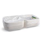 Menü-Box (Zuckerrohr-Bagasse) ungeteilt 222 x 200 x 67 mm 1100ml [50 St.]