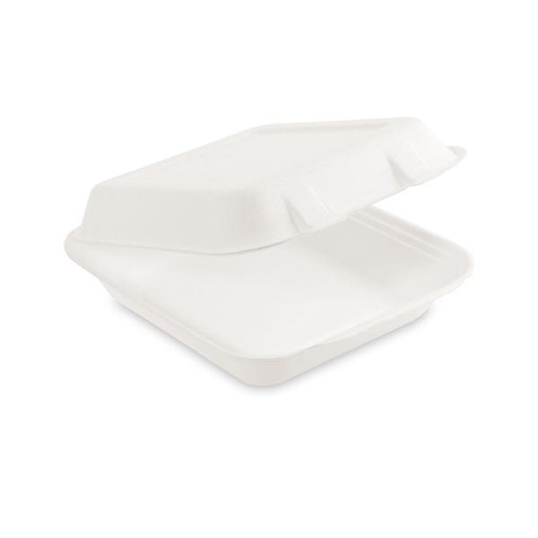 Menü-Box (Zuckerrohr-Bagasse) ungeteilt 222 x 200 x 67 mm 1100ml [50 St.]