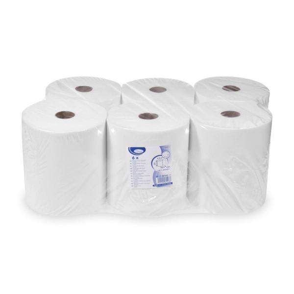 Handtuchrolle (Tissue FSC Mix) 3-lagig weiß Ø18cm 20cm x 100m [6 St.]