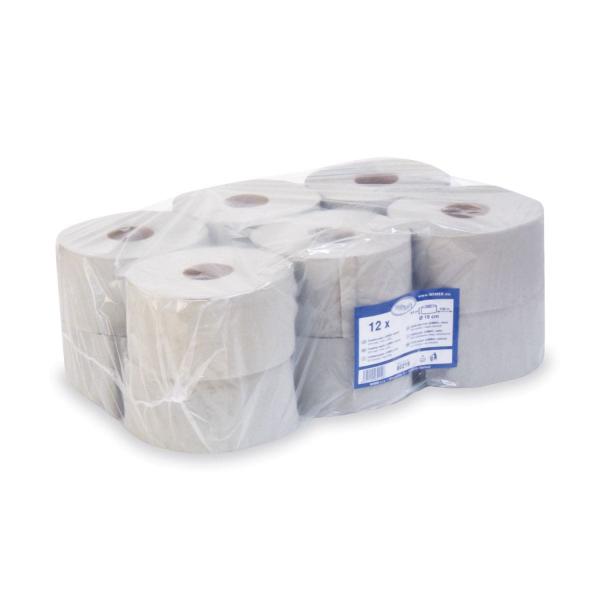 Toilettenpapier (PAP-Recy) 1-lagig natur `JUMBO` Ø19cm 130m [12 St.]