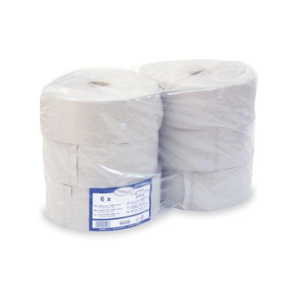 Toilettenpapier (PAP-Recy) 1-lagig natur `JUMBO` Ø28cm 300m [6 St.]