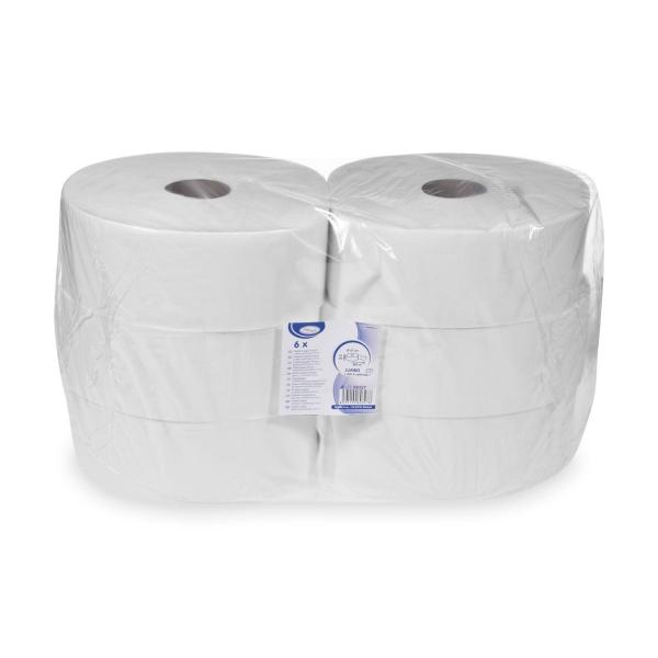 Toilettenpapier (FSC Mix) 2-lagig weiß `JUMBO` Ø27cm 340m 1515 Blatt [6 St.]