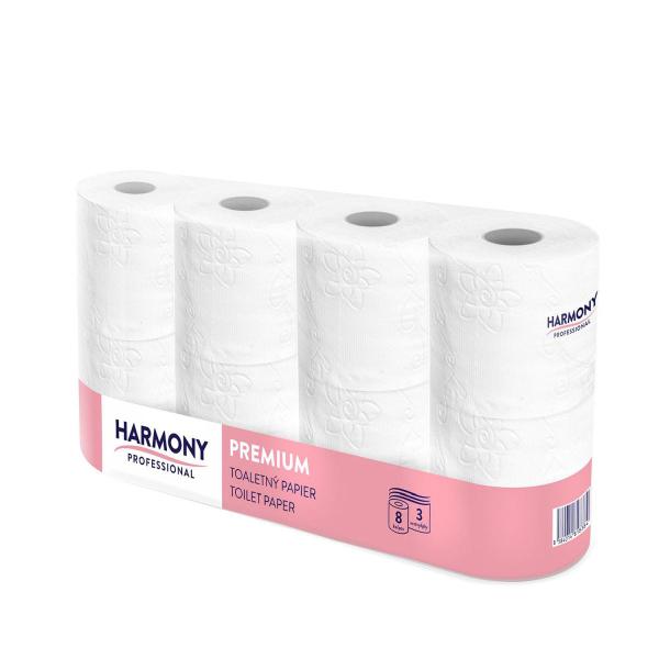 Toilettenpapier Harmony Pro 3-lagig weiß Ø11,5cm 29m 250 Blatt [8 St.]