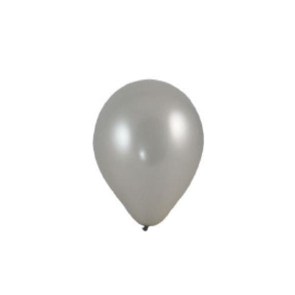 Luftballon silber Ø25cm `M` [100 St.]