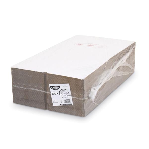 Pizzakarton (aus Mikrowellpappe) E6 extra-stabil weiß 32 x 32 x 3 cm [100 St.]