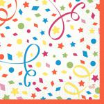 Tissue-Serviette 33 x 33 cm Confetti 3-lagig, 1000 Stk/Krt (4 x 250 Stk)