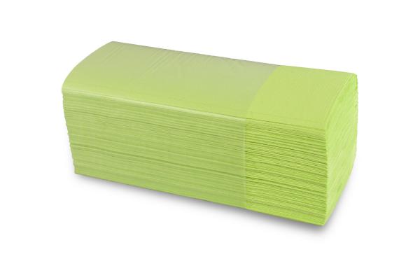 Papierhandtücher 2-lagig, ZZ/V, 25x23cm, grün