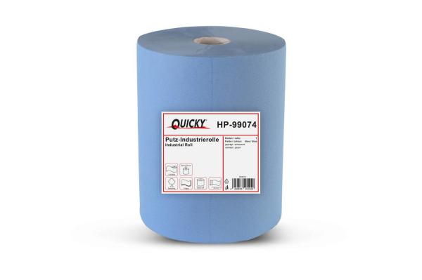 Industriepapierrollen, 3-lagig, 36x32cm, 1.000 Blatt, blau