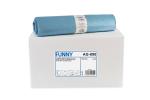 LDPE-Regenerat Müllsäcke, blau, Typ 60 extra, 120 l, 700 x 1.100 mm, ca. 120l