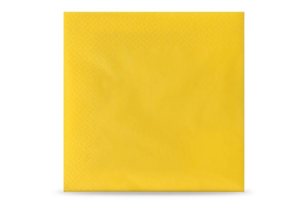 Servietten 2-lagig, 33 x 33cm, gelb