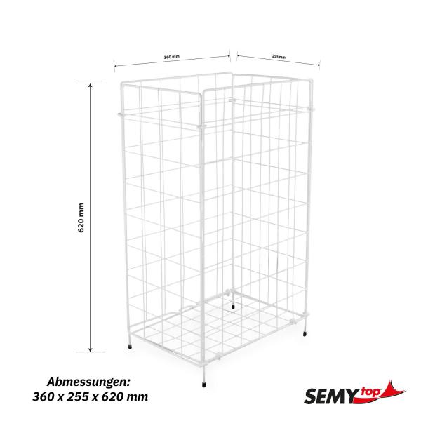 Gitterabfallkorb 255 x 620 x 360 mm