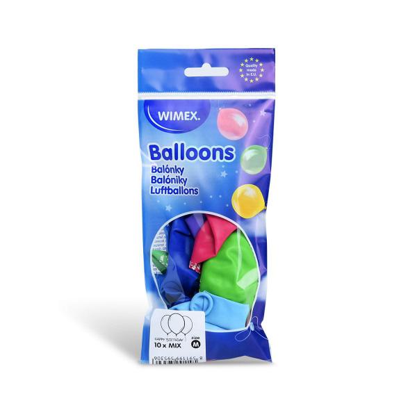Luftballon "HAPPY BIRTHDAY" bunt gemischt Ø25cm `M` [10 St.]