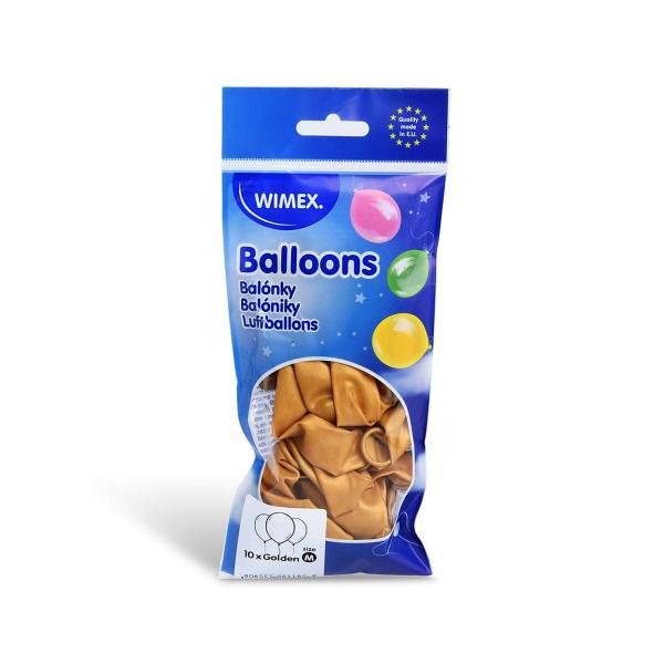 Luftballon gold Ø25cm `M` [10 St.]
