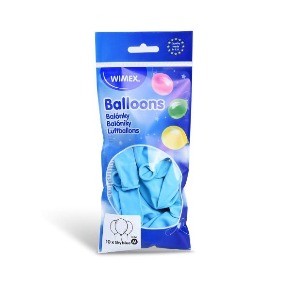 Luftballon himmelblau Ø25cm `M` [10 St.]