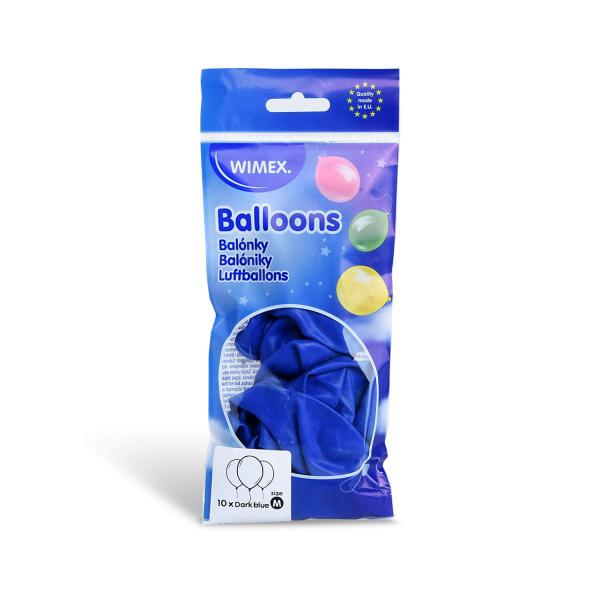 Luftballon dunkelblau Ø25cm `M` [10 St.]