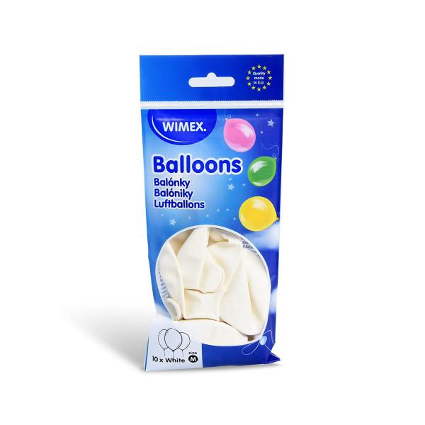 Luftballon weiß Ø25cm `M` [10 St.]