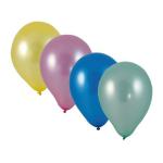 Luftballon metallic bunt gemischt Ø25cm `M` [10 St.]