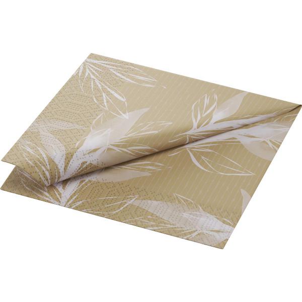 Tissue-Serviette 33 x 33 cm Eco Leaves 3-lagig, 1000 Stk/Krt (4 x 250 Stk)