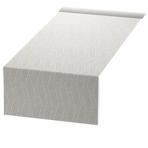 Dunicel® Tête-à-Tête-Tischläufer 0,4 x 24 m Woven Granite Grey, 4 Stk/Krt (4 x 1 Stk)