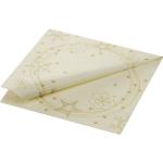 Tissue-Serviette 33 x 33 cm Star Shine Cream 3-lagig, 1000 Stk/Krt (4 x 250 Stk)