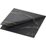 Tissue-Serviette 33 x 33 cm Golden Stardust Black 3-lagig, 1000 Stk/Krt (4 x 250 Stk)