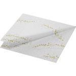 Tissue-Serviette 33 x 33 cm Golden Stardust White 3-lagig, 500 Stk/Krt (10 x 50 Stk)