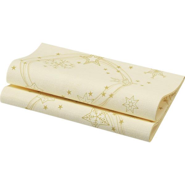 Dunisoft® Serviette 40 x 40 cm Star Shine Cream, 360 Stk/Krt (6 x 60 Stk)