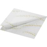 Tissue-Serviette 40 x 40 cm Golden Stardust White 3-lagig, 1000 Stk/Krt (4 x 250 Stk)