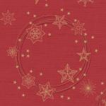 Dunisoft® Serviette 40 x 40 cm Star Shine Red, 360 Stk/Krt (6 x 60 Stk)