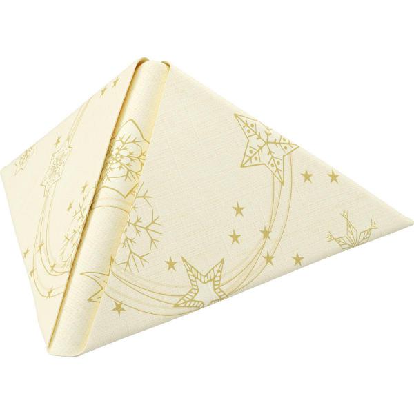 Dunilin®-Serviette 40 x 40 cm Star Shine Cream, 225 Stk/Krt (5 x 45 Stk)