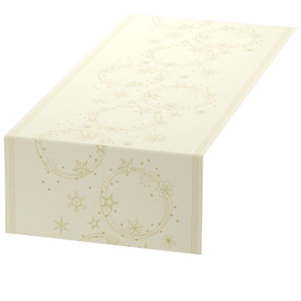 Dunicel® Tête-à-Tête-Tischläufer 0,4 x 24 m Star Shine Cream, 4 Stk/Krt (4 x 1 Stk)