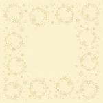 Dunisilk®-Mitteldecke 84 x 84 cm Star Shine Cream, 100 Stk/Krt (5 x 20 Stk)