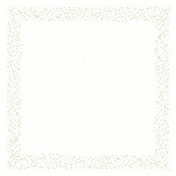 Dunicel® Mitteldecke 84 x 84 cm Golden Stardust White, 100 Stk/Krt (5 x 20 Stk)