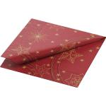 Tissue-Serviette 24 x 24 cm Star Shine Red 3-lagig, 2000 Stk/Krt (8 x 250 Stk)