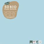 Bio Tissue-Serviette 40 x 40 cm Mint Blue 3-lagig, 300 Stk/Krt (6 x 50 Stk)