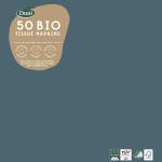 Bio Tissue-Serviette 40 x 40 cm Ocean Teal 3-lagig, 300 Stk/Krt (6 x 50 Stk)