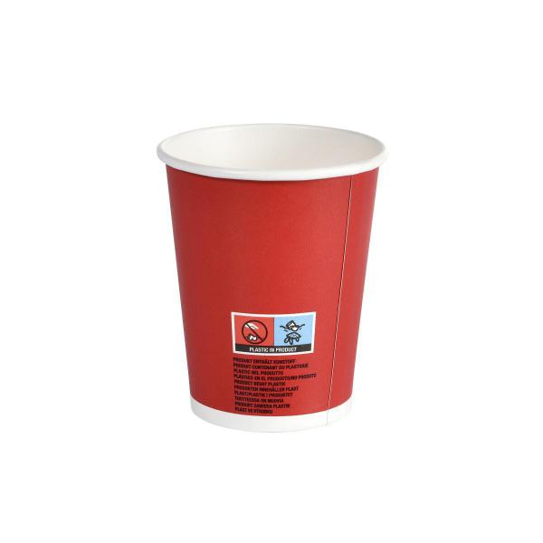 Bio Pappbecher 24 cl Red, 200 Stk/Krt (20 x 10 Stk)