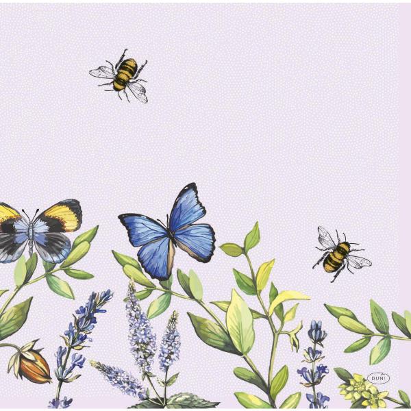 Dunisoft®-Serviette 40 x 40 cm Cheery Butterflies, 144 Stk/Krt (12 x 12 Stk)