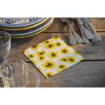 Tissue-Serviette 33 x 33 cm Sunflower Garden 3-lagig, 240 Stk/Krt (12 x 20 Stk)