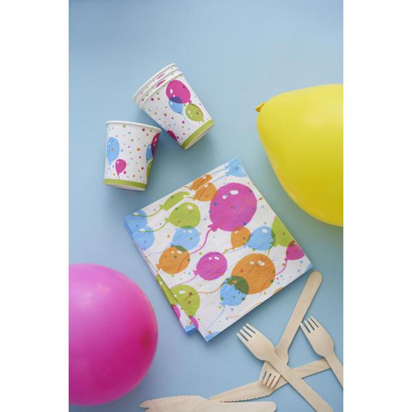 Tissue-Serviette 33 x 33 cm Splash Balloons 3-lagig, 240 Stk/Krt (12 x 20 Stk)