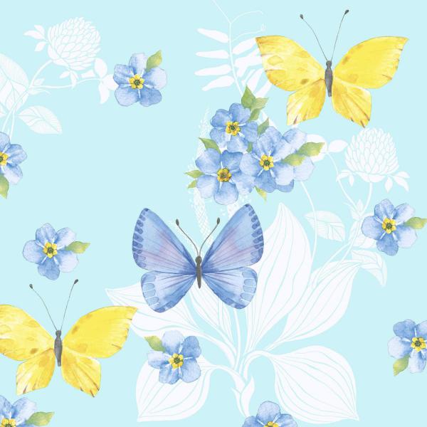 Tissue-Serviette 33 x 33 cm Butterfly Dance 3-lagig, 240 Stk/Krt (12 x 20 Stk)