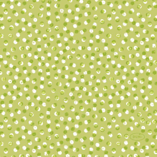 Tissue-Serviette 24 x 24 cm Playful Dots Kiwi 3-lagig, 240 Stk/Krt (12 x 20 Stk)