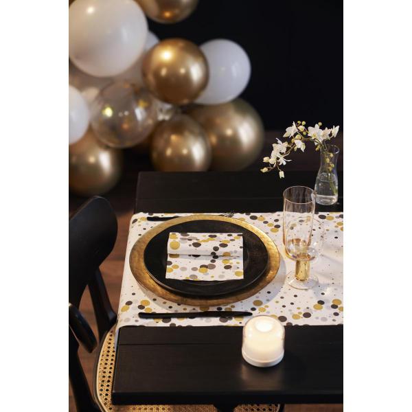 Dunicel® 3 in 1 0,4 x 4,8 m Festive Bubbles Black, 8 Stk/Krt (8 x 1 Stk)