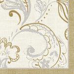 Tissue-Serviette 24 x 24 cm Golden Grace Cream 3-lagig, 240 Stk/Krt (12 x 20 Stk)