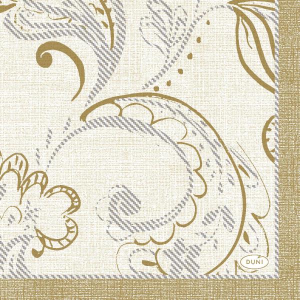 Tissue-Serviette 24 x 24 cm Golden Grace Cream 3-lagig, 240 Stk/Krt (12 x 20 Stk)